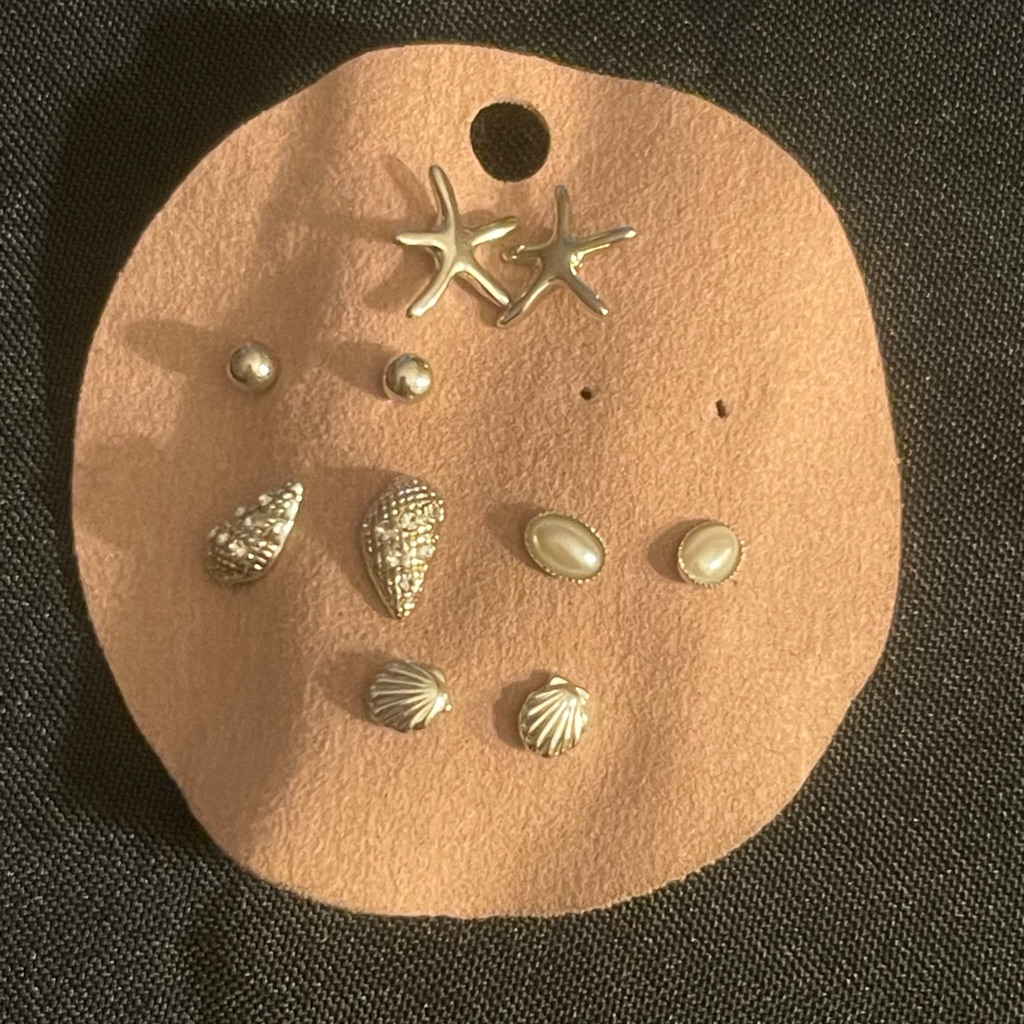 5 Pairs Of Stud Earrings